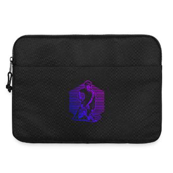 Illustration floorball pour floorball - Sacoche pour ordinateur portable 15 pouces - noir - Devant