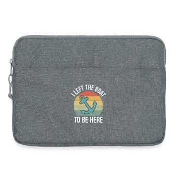 Gifts Boaters I Left My Boat to Be here - Laptop bag 15" - heather grey - Front