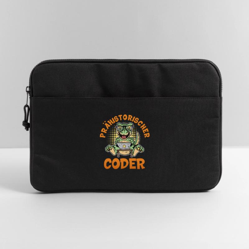 Coding PREHISTORIC CODER Fun Laptop bag 15"