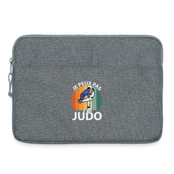 Je peux pas J'ai Judo  - Sacoche pour ordinateur portable 15 pouces - gris chiné - Devant