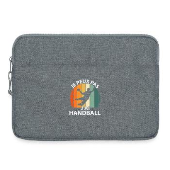 Je Peux Pas J'ai Handball - Sacoche pour ordinateur portable 15 pouces - gris chiné - Devant