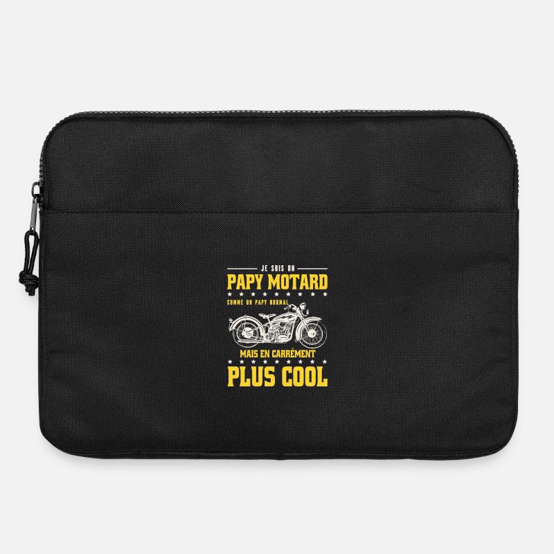 Ich bin ein Biker-Opa wie ein normaler Opa, aber c - Laptoptasche 15" - Schwarz