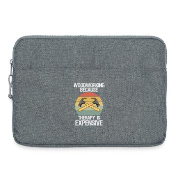 Hommes Menuisier Charpentier Menuisier Drôle de menuiserie - Sacoche pour ordinateur portable 15 pouces - gris chiné - Devant