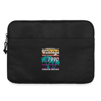 Palmiers vintage des années 1990 en édition limitée - Sacoche pour ordinateur portable 15 pouces - noir - Devant
