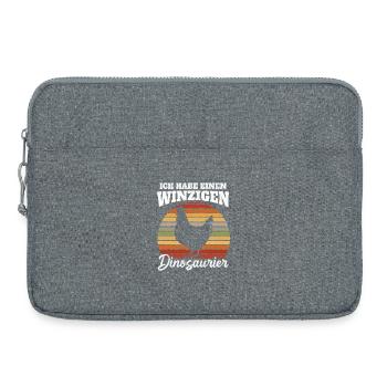 Petit Dicton du Dinosaure - Sacoche pour ordinateur portable 15 pouces - gris chiné - Devant