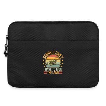 Sorry I Can't I Have to Mow The Lawn Funny Riding  - Laptoptasche 15" - Schwarz - Vorne