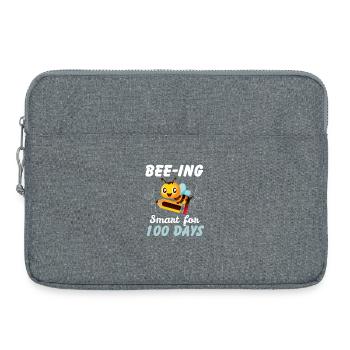 100 Tage lang klug sein - Laptoptasche 15" - Grau meliert - Vorne