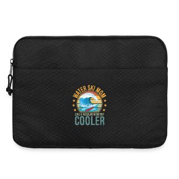 Ski nautique Maman Fête des Mères Amoureuse du ski Ski nautique Maman - Sacoche pour ordinateur portable 15 pouces - noir - Devant