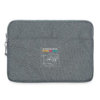 Dad Fix It Toolbox Graphic - Laptop bag 15" - heather grey - Front