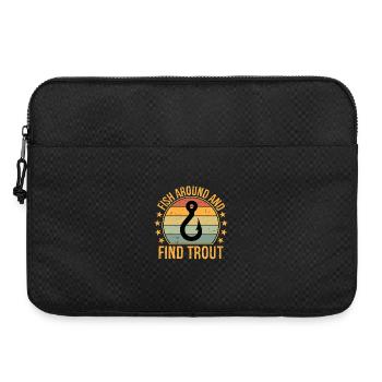 Pêchez et trouvez des truites - Sacoche pour ordinateur portable 15 pouces - noir - Devant