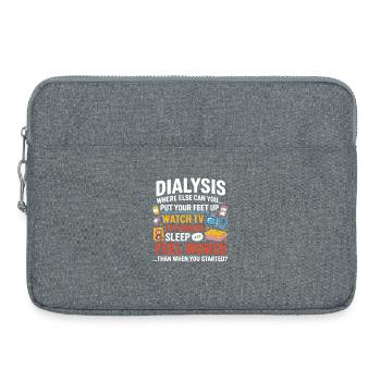 Vie quotidienne en dialyse : Snacks Feet Up TV - Sacoche pour ordinateur portable 15 pouces - gris chiné - Devant