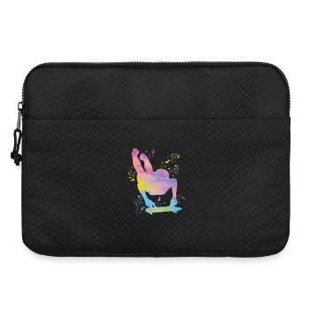 Skeleton Bobsleigh Winter Sports Sled - Laptop bag 15" - black - Front