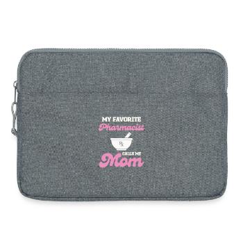 Lieblingspharmazeutin Mama - Laptoptasche 15" - Grau meliert - Vorne