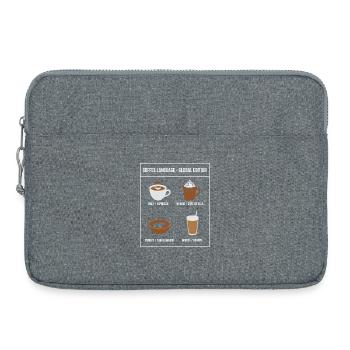 Coffee Language Global Edition - Laptop bag 15" - heather grey - Front