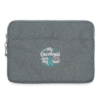 My Oncologist Does My Hair - Laptoptasche 15" - Grau meliert - Vorne