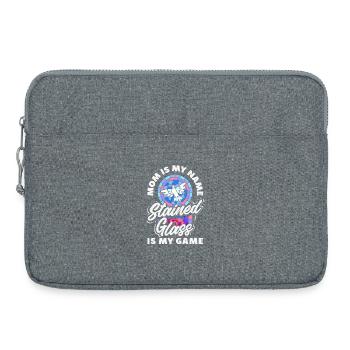 Art du vitrail Artiste du vitrail - Sacoche pour ordinateur portable 15 pouces - gris chiné - Devant
