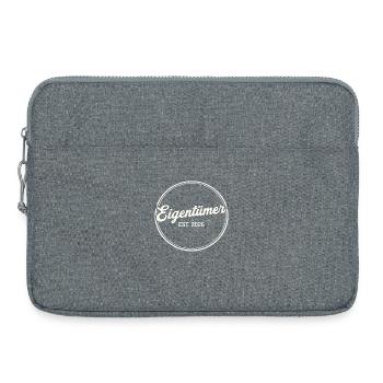 Eigentümer Est. 2026 – Stolzer Besitzer Retro - Laptoptasche 15" - Grau meliert - Vorne