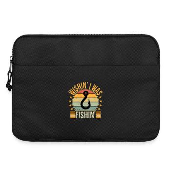 Wishin Fishing Gift T-Shirt - Laptop bag 15" - black - Front