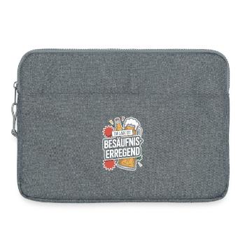 The location is drunken booze party beer - Laptop bag 15" - heather grey - Front