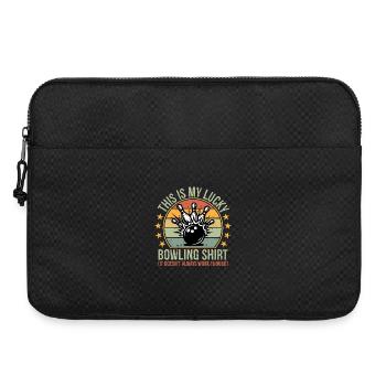 Vintage Funny Bowling Team This is My Lucky Bow - Laptop bag 15" - black - Front