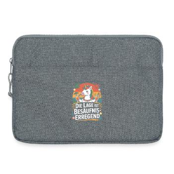 The location is drunken booze party beer - Laptop bag 15" - heather grey - Front