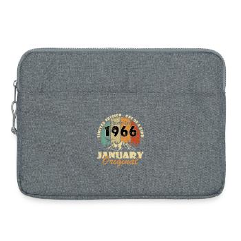 1966 January Original - Laptop bag 15" - heather grey - Front