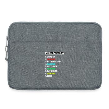 Eat, Sleep Dance Repeat – Retro Vintage Dancer Life - Laptoptasche 15" - Grau meliert - Vorne