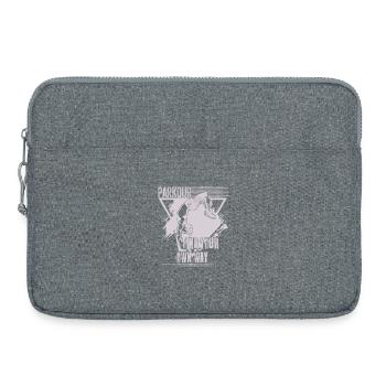 Parkour – Finde deinen eigenen Weg - Laptoptasche 15" - Grau meliert - Vorne