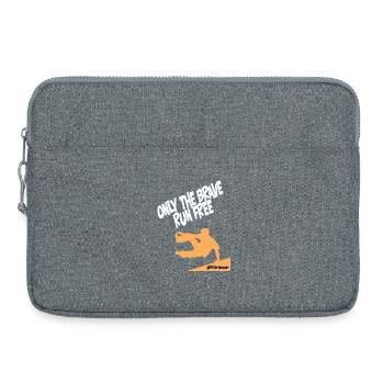 Parkour Only The Brave Run Free - Laptop bag 15" - heather grey - Front