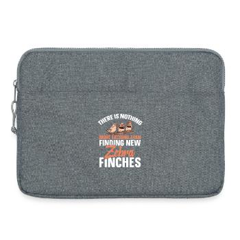Outils pour les pinsons zébrés Amateur des oiseaux Enclos alimentaires Zèbre - Sacoche pour ordinateur portable 15 pouces - gris chiné - Devant