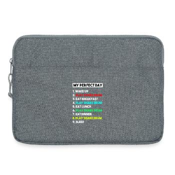 Mein perfekter Tag Snare-Drum-Musiker-Percussion - Laptoptasche 15" - Grau meliert - Vorne