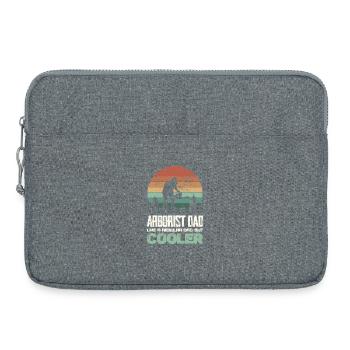 Arborist Dad Waldarbeiter Shirt - Laptoptasche 15" - Grau meliert - Vorne