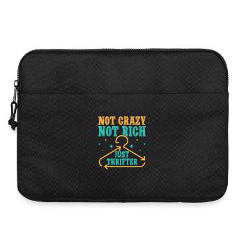 Thrift Shopper Not Crazy Not Rich Just Thrifter - Laptoptasche 15" - Schwarz - Vorne