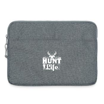 Hunt Life - Laptop bag 15" - heather grey - Front
