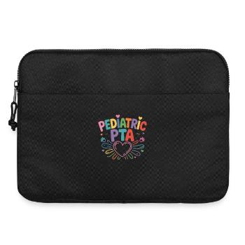 Pediatric PTA Regenbogen Herz - Laptoptasche 15" - Schwarz - Vorne