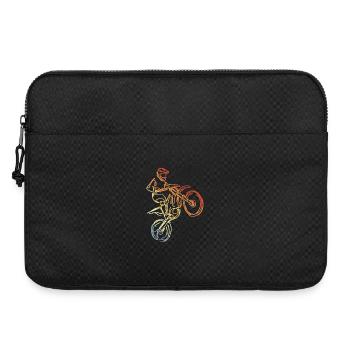 Dessin de pilotes de motocross - Sacoche pour ordinateur portable 15 pouces - noir - Devant