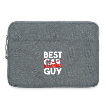 Bester Baseball-Typ Lustige Sporttypografie Kunst - Laptoptasche 15" - Grau meliert - Vorne