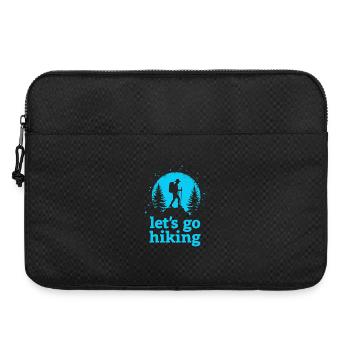 Let's go hiking Bergsteiger Wanderer Silhouette - Laptoptasche 15" - Schwarz - Vorne