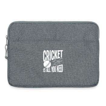 Le cricket est tout ce dont tu as besoin - Sacoche pour ordinateur portable 15 pouces - gris chiné - Devant