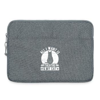 Théâtre Drame Tout ce que je veux Mon chat & Acteur Comédie Musicale - Sacoche pour ordinateur portable 15 pouces - gris chiné - Devant