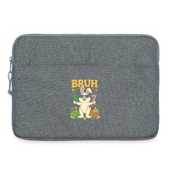 Mec, Cool Easter Bunny 67 ans - Sacoche pour ordinateur portable 15 pouces - gris chiné - Devant