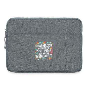 Pharmacist Saying Medication Joke - Laptop bag 15" - heather grey - Front