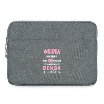 51 Years Relationship Anniversary Wedding Anniversary - Laptop bag 15" - heather grey - Front