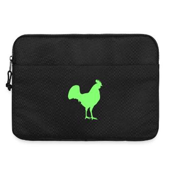 Silhouette du coq Hahn - Sacoche pour ordinateur portable 15 pouces - noir - Devant
