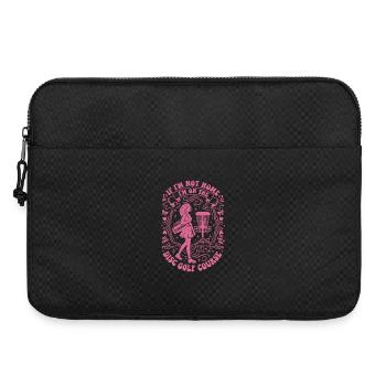 Si je ne suis pas à la maison, je suis sur le parcours de disc golf comme si ça s’envolait - Sacoche pour ordinateur portable 15 pouces - noir - Devant