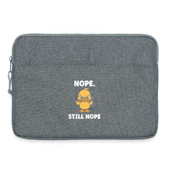 Nope Encore Rebel Duck - Laptop bag 15" - heather grey - Front