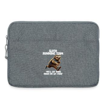 Sloth Running Team We'll Get There  - Laptop bag 15" - heather grey - Front