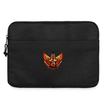 Flammende Engel Und Gitarre Rock Engel - Laptoptasche 15" - Schwarz - Vorne