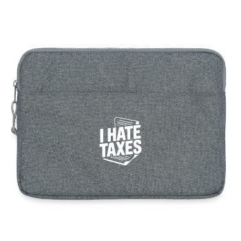 Ich hasse Steuern - Laptoptasche 15" - Grau meliert - Vorne