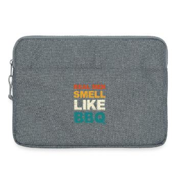 Real Men Smell Like BBQ - Laptoptasche 15" - Grau meliert - Vorne